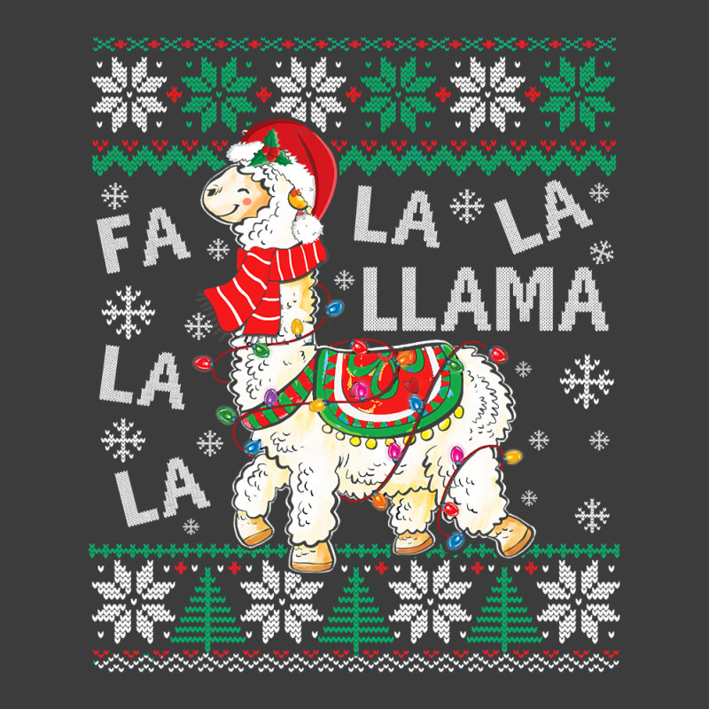 Fa La La Llama Christmas Santa Hat Lights Ugly Sweater 136 Men's Polo Shirt | Artistshot