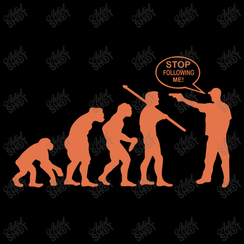 Funny Evolution Stop Following Me Women's V-neck T-shirt | Artistshot