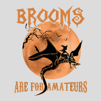 Brooms Are For Amateurs Dragon Riding Witches Halloween T Shirt Men's Polo Shirt | Artistshot