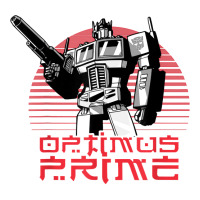 Transformers Optimus Prime Lined Sunset Portrait T Shirt Long Sleeve Baby Bodysuit | Artistshot