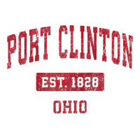 Port Clinton Ohio Oh Vintage Sports Design Red Design Raglan Baseball V-neck Tee | Artistshot