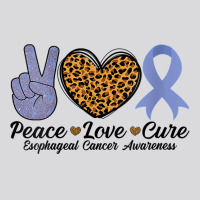 Womens Peace Love Cure Esophageal Cancer Awareness Warrior Fighter V N Women's Triblend Scoop T-shirt | Artistshot