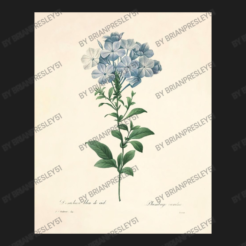 Flower Market Blue  Botanical Art Prints Home Deco Classic T-shirt by brianpresley51 | Artistshot