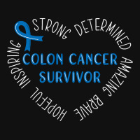 Colon Cancer T  Shirt Colon Cancer Survivor T  Shirt Front Car Mat | Artistshot