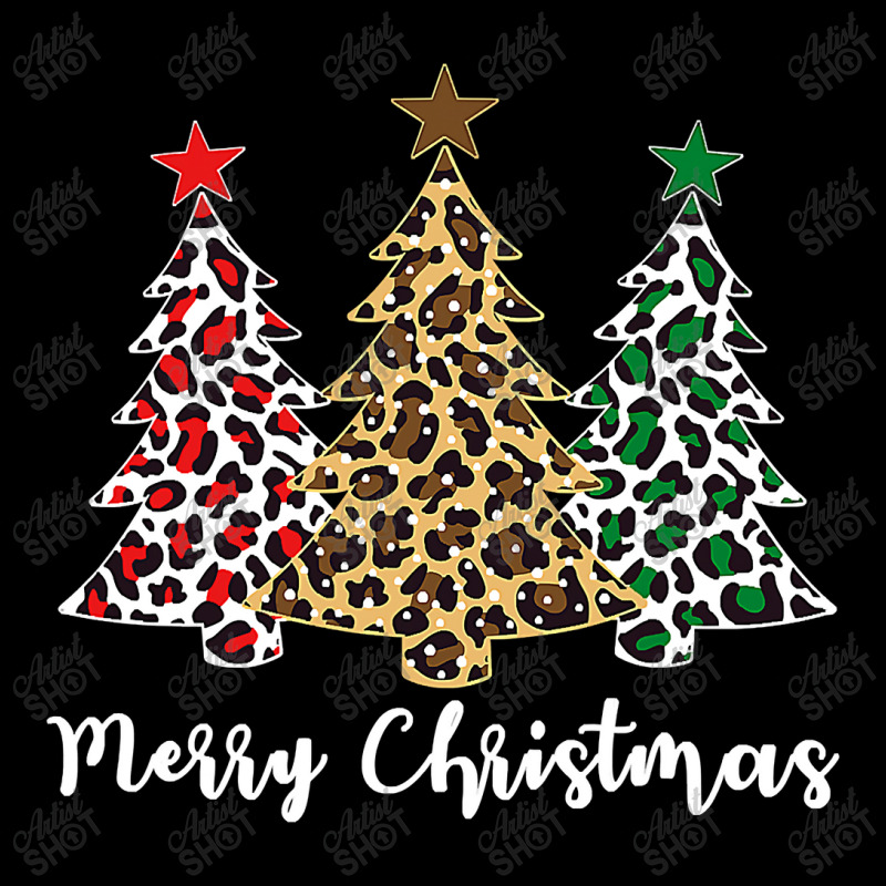 Funny Christmas Tree Leopard Cheetah Print Merry Christmas T Shirt Pocket T-Shirt by Denise_Riemenschneider | Artistshot