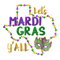 Love Mardi Gras 2022 Y'all Galveston Fun Cute Beads And Mask Long Slee Baby Tee | Artistshot