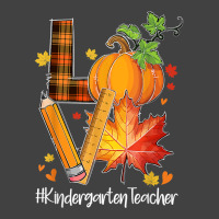 Love Kindergarten Teacher Fall Leaves Autumn Season Pumpkin T Shirt Vintage T-shirt | Artistshot