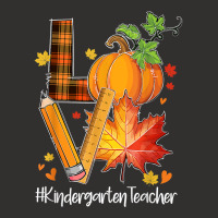 Love Kindergarten Teacher Fall Leaves Autumn Season Pumpkin T Shirt Champion Hoodie | Artistshot