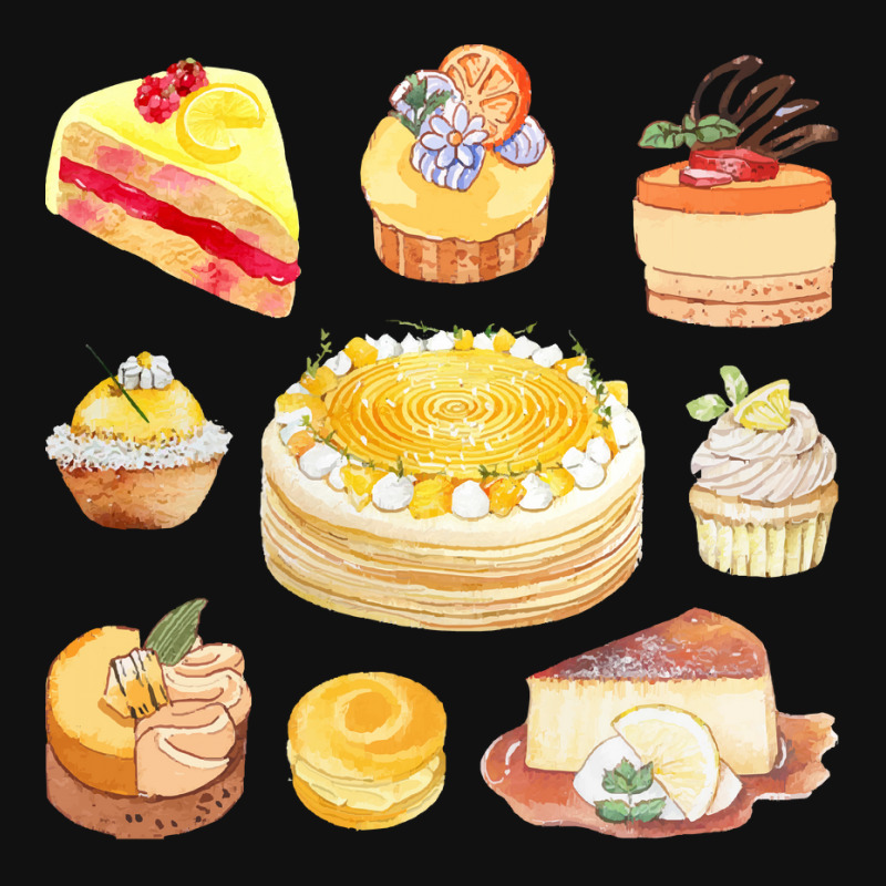 Lemon Pastry And Cakes T Shirt Assorted Lemon Desserts Cakes, Cupca ...