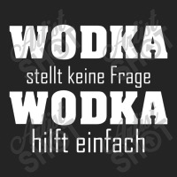 Wodka Stellt Keine Fragen Wodka Hilft Einfach 3/4 Sleeve Shirt | Artistshot