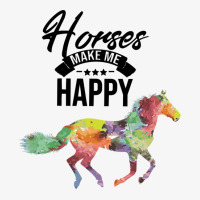 Horse Horses Make Me Happy Horseman Cattle Ladies Fitted T-shirt | Artistshot