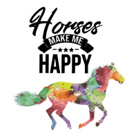 Horse Horses Make Me Happy Horseman Cattle Crop Top | Artistshot