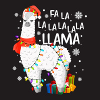 Fa La La Llama Christmas Santa Hat Llama Lover Merry Xmas 68 Waist Apron | Artistshot