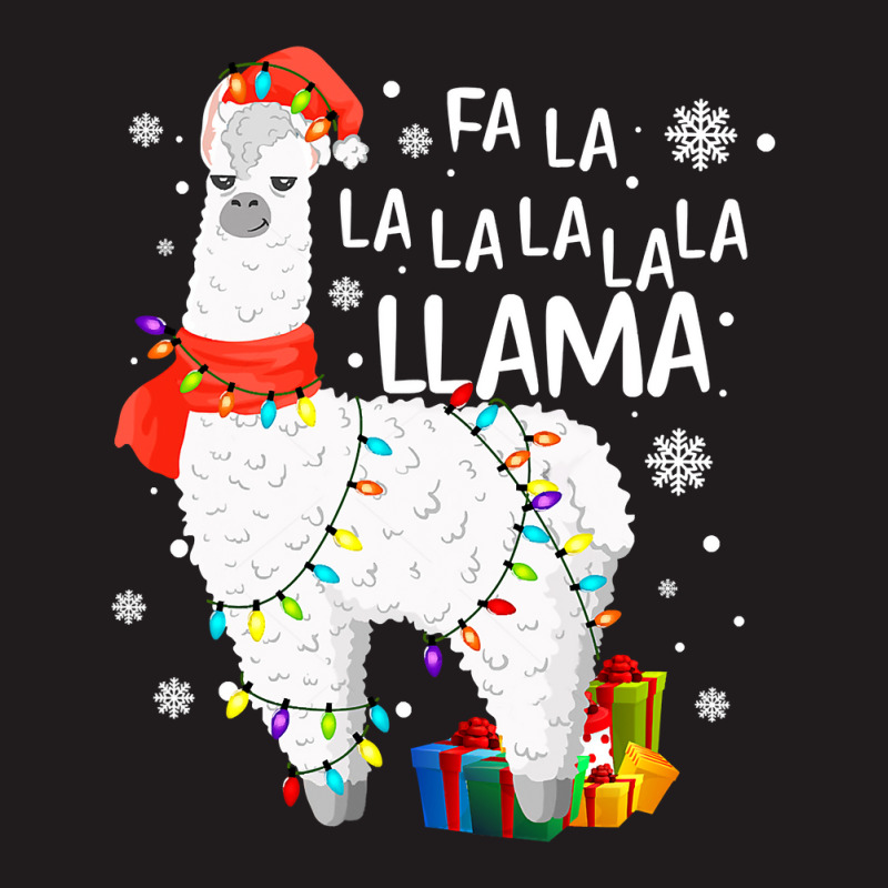 Fa La La Llama Christmas Santa Hat Llama Lover Merry Xmas 68 Waist Apron | Artistshot