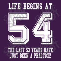 54th Birthday Life Begins At 54 White Classic T-shirt | Artistshot