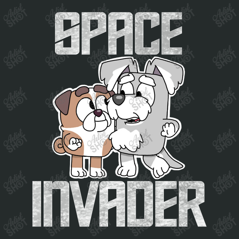 Space Invader Poster Vintage Women's Triblend Scoop T-shirt by ArtistLyric | Artistshot