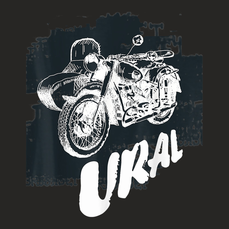 Retro Motorcycle Ural T Shirt   Vintage Sidecar Motorbike T Shirt Ladies Fitted T-Shirt by CrespinoEllawyn | Artistshot