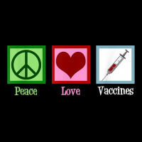 Peace Love Vaccines Pro Vaccination T Shirt V-neck Tee | Artistshot