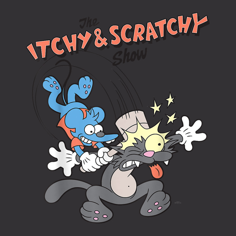 Us The Simpsons Itchy & Scratchy Hammer 01 Heather Grey H T Shirt Vintage Short | Artistshot