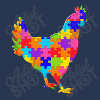 Chicken Hen Jigsaw Poster Men Denim Jacket | Artistshot