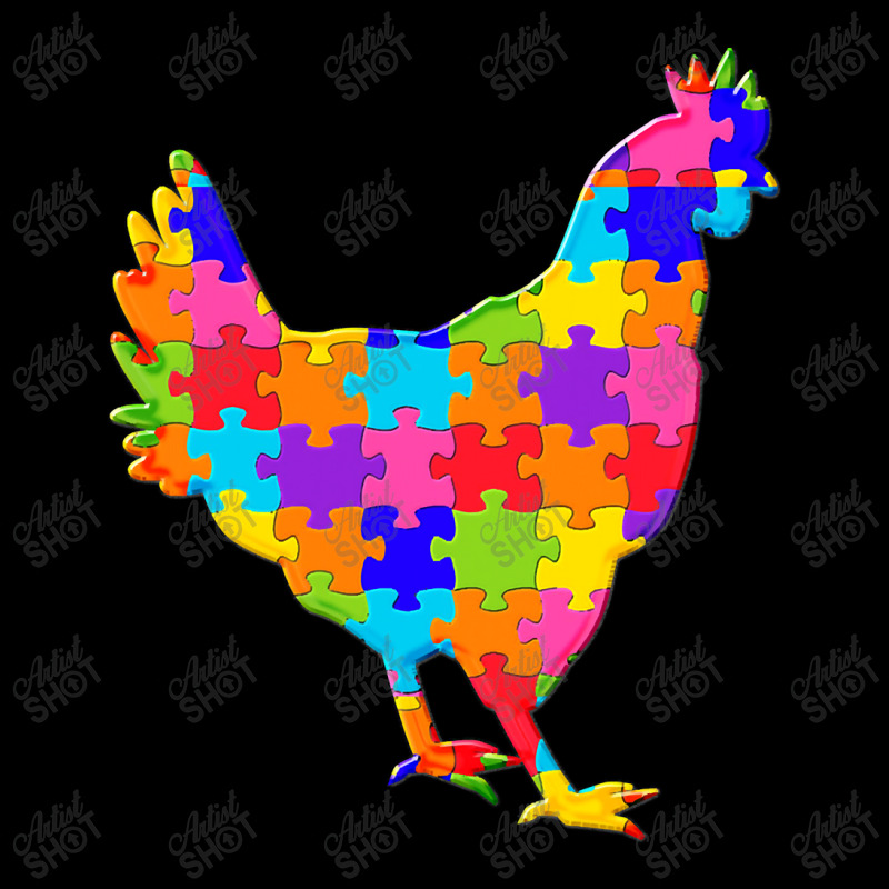 Chicken Hen Jigsaw Poster Long Sleeve Shirts by Artist-Deborah | Artistshot