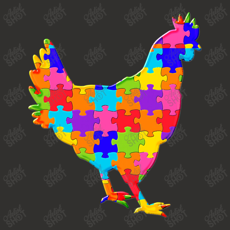 Chicken Hen Jigsaw Poster Champion Hoodie by Artist-Deborah | Artistshot