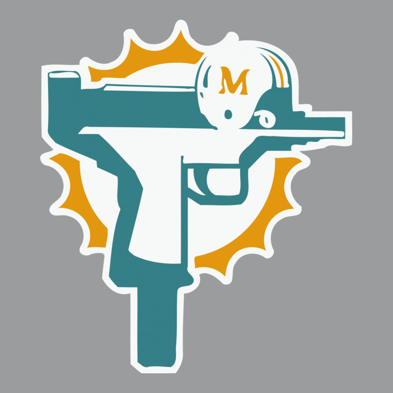 Miami dolphins machine gun shirt Clearance