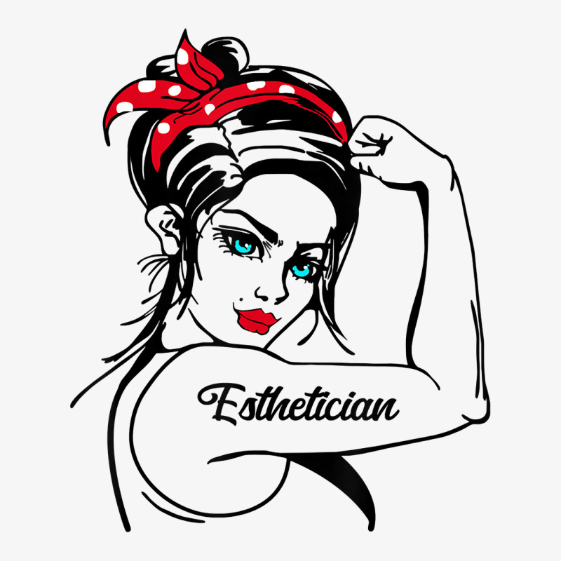 Esthetician Rosie The Riveter Pin Up T Shirt Ladies Fitted T-shirt | Artistshot