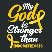 Endo Warrior My God Is Stronger Than Endometriosis Awareness T Shirt Women's Triblend Scoop T-shirt | Artistshot