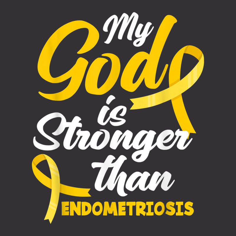 Endo Warrior My God Is Stronger Than Endometriosis Awareness T Shirt Vintage Hoodie And Short Set | Artistshot