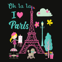 Oh La La I Love Paris Eiffel Tower French Traditions T Shirt Scorecard Crop Tee | Artistshot