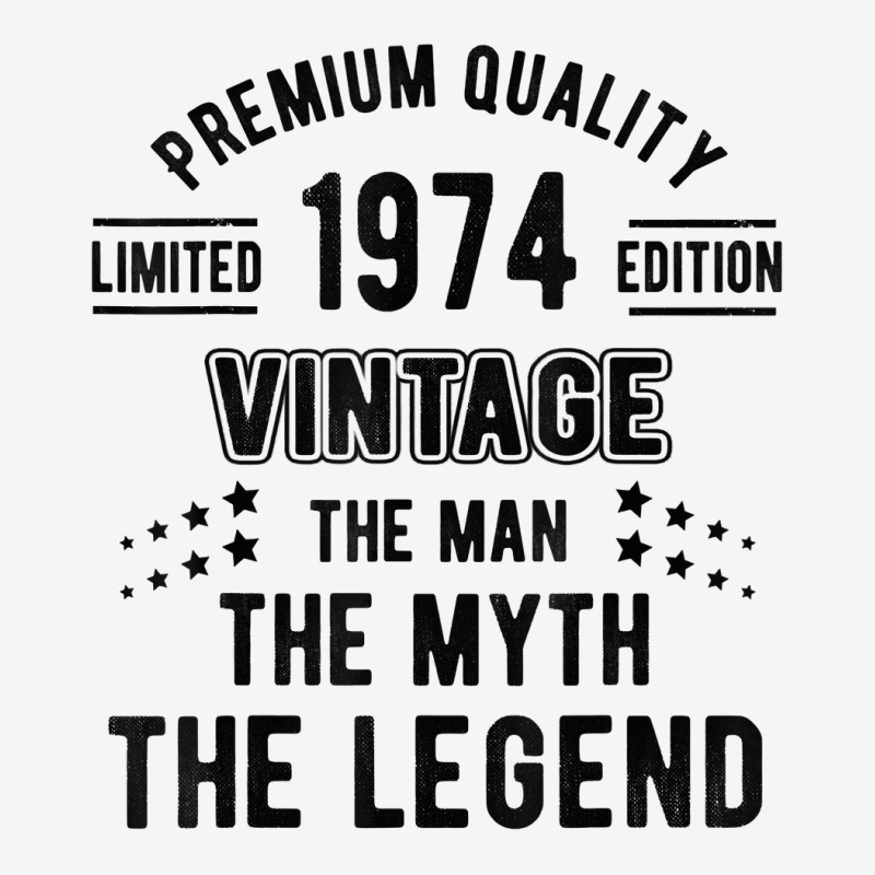 Mens The Man Myth Legend Vintage 1974 48th Birthday 48 Years Old T Shi ...