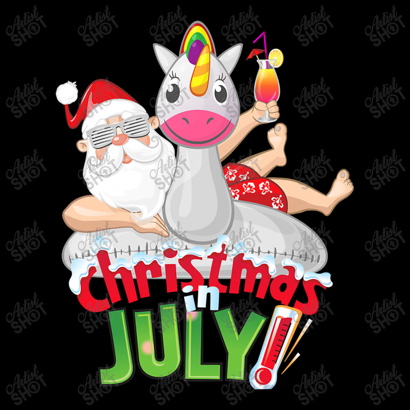 Funny Christmas In July Shirt Summer Unicorn Float Xmas T Shirt Youth Jogger | Artistshot