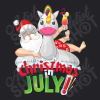 Funny Christmas In July Shirt Summer Unicorn Float Xmas T Shirt Youth Tee | Artistshot