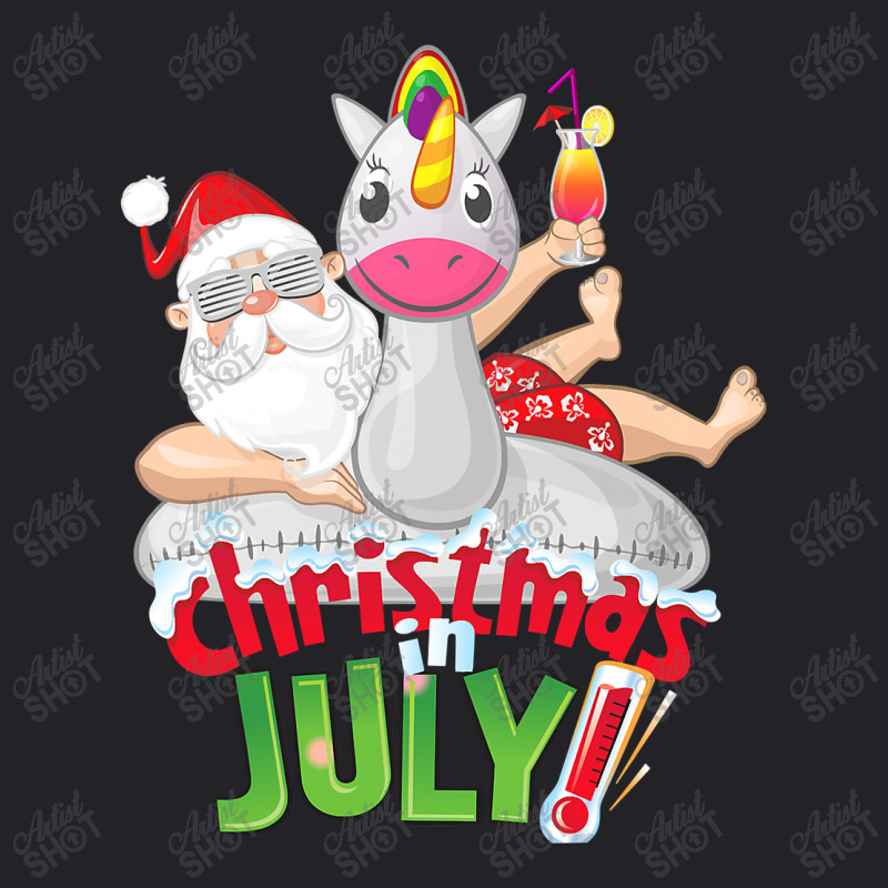 Funny Christmas In July Shirt Summer Unicorn Float Xmas T Shirt Youth Tee | Artistshot