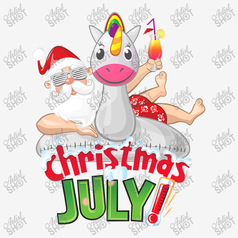 Funny Christmas In July Shirt Summer Unicorn Float Xmas T Shirt Youth 3/4 Sleeve | Artistshot