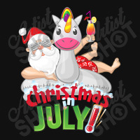 Funny Christmas In July Shirt Summer Unicorn Float Xmas T Shirt Baby Beanies | Artistshot