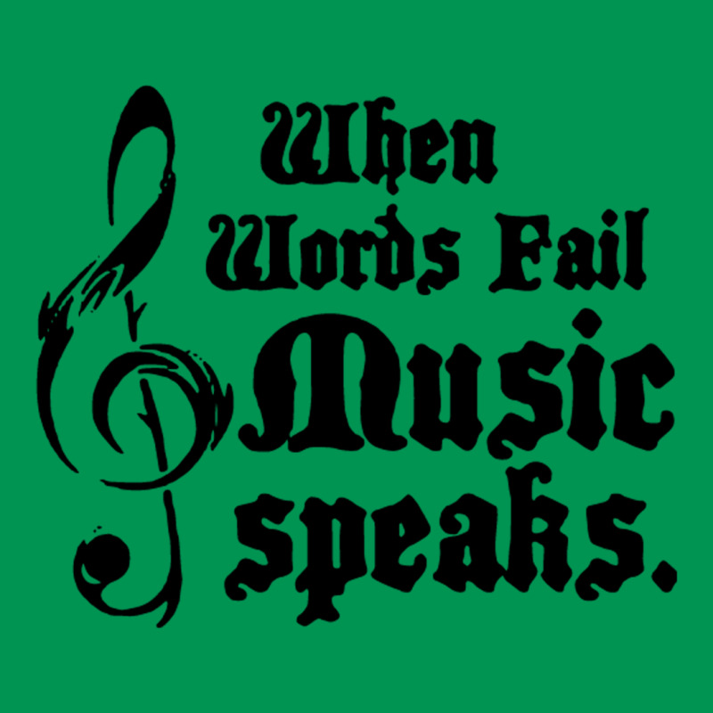 When Words Fail Music Speaks Classic T-shirt | Artistshot