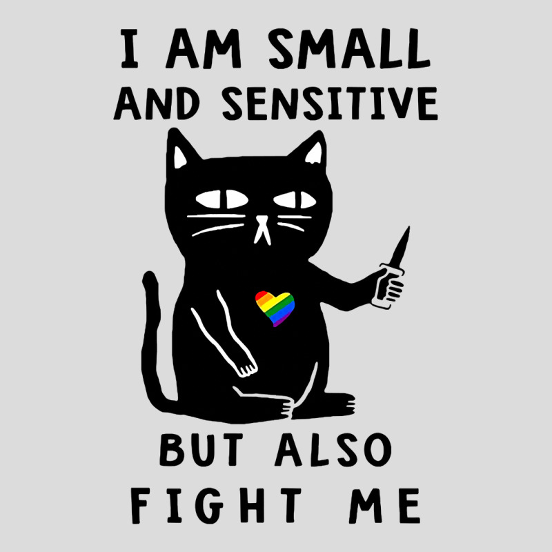 Black Cat Kitty I Am Small And Sensitive But Also Fight Me 419 Black K Men's Polo Shirt by golferu | Artistshot