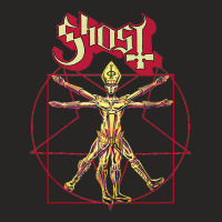 Ghost – Red Popestar Man Premium T Shirt Ladies Fitted T-shirt | Artistshot