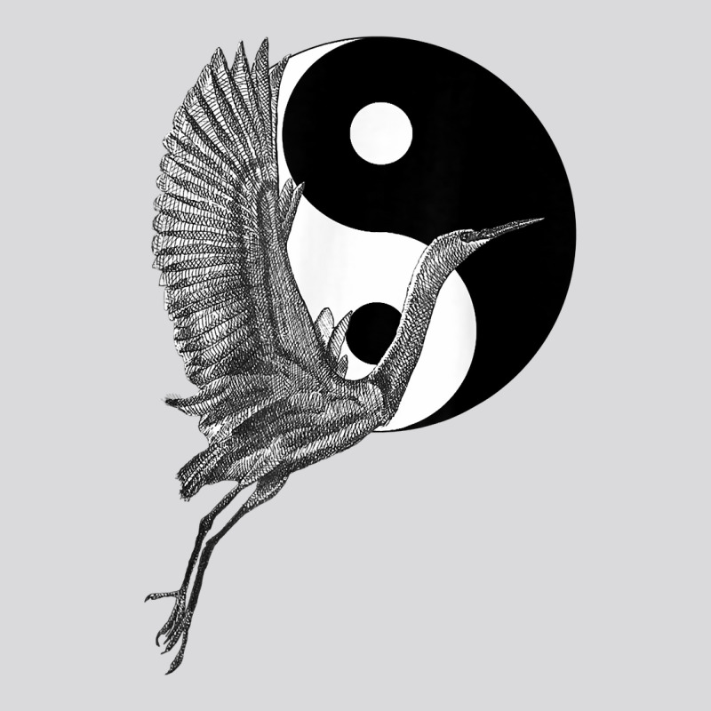 Tai Chi White Crane Yin Yang Qi Gong Illustration T Shirt Women's Triblend Scoop T-shirt by CrespinoEllawyn | Artistshot