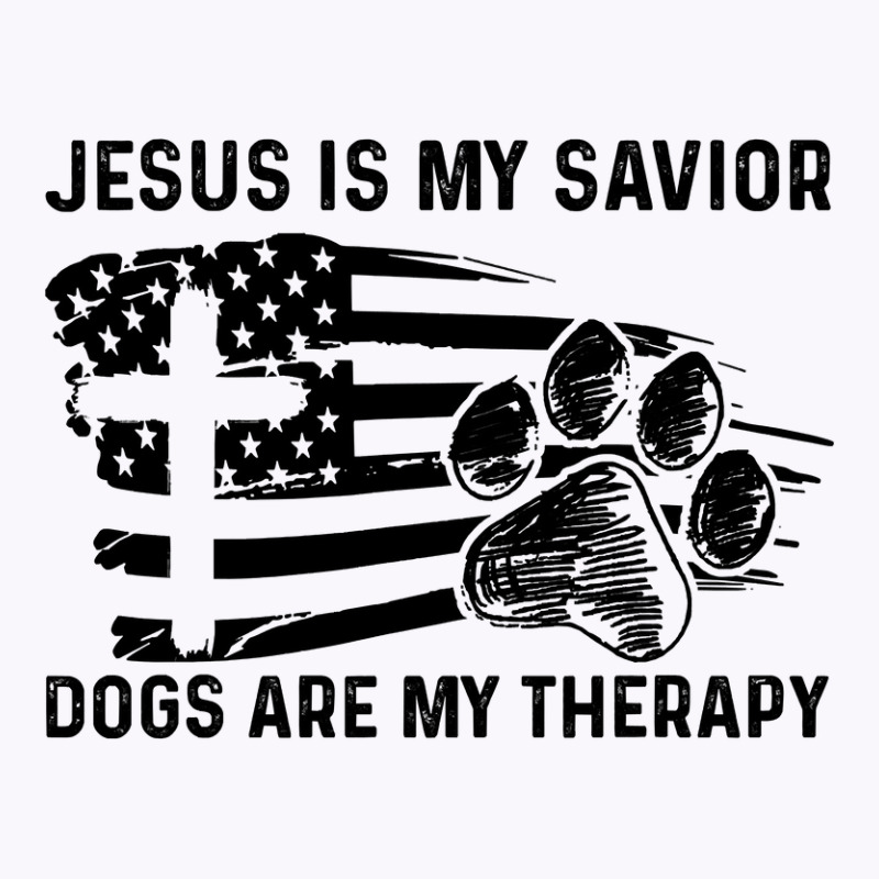 Christian Jesus Is My Savior Dogs Are My Therapy 404 Bibble Jesus Tank Top by golferu | Artistshot