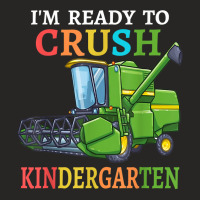 Kids Combine Harvester Back To School I'm Ready To Crush T Shirt Ladies Fitted T-shirt | Artistshot