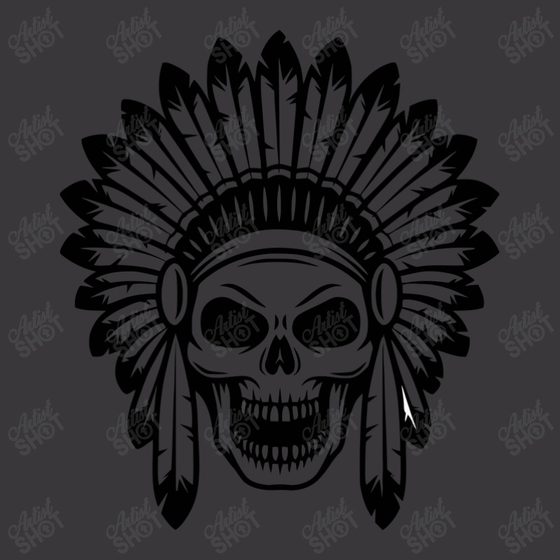 Indian Head Skull Ladies Curvy T-shirt | Artistshot