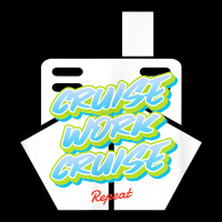 Cruise Work Cruise Repeat On Top Of A Cruise Ship T Shirt Front Car Mat | Artistshot