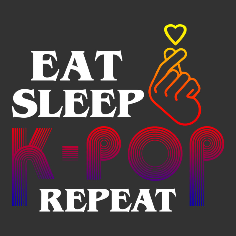 Eat Sleep K-pop Repeat For Dark Baby Bodysuit | Artistshot