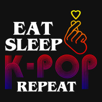 Eat Sleep K-pop Repeat For Dark Baby Beanies | Artistshot