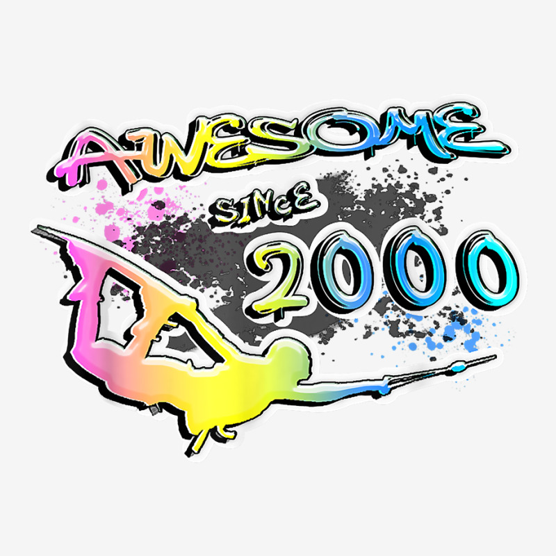 Awesome Since 2000. Wakeboard Lifestyle T Shirt Rear Car Mat | Artistshot