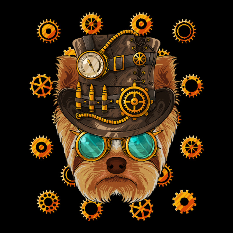 Steampunk Yorkshire Terrier T  Shirt Steampunk Yorkshire Terrier Medie Adjustable Cap by sengeryasmin | Artistshot