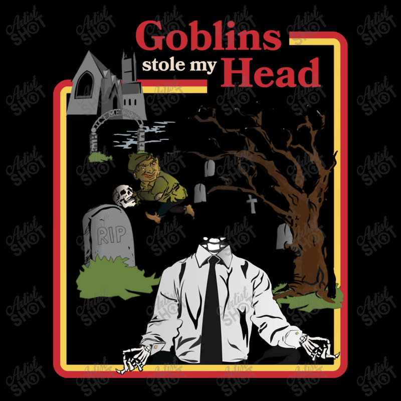 Goblins Stole My Head Vintage Retro V-Neck Tee by ArtistConner | Artistshot